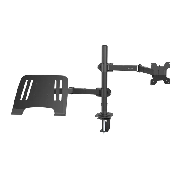 Soporte Acteck Enforce Zone SM525 para Monitor y Laptop , Hasta 32", VESA, Max. 8kg, Negro