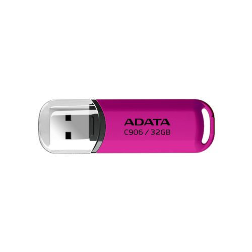 Memoria USB Adata 32GB USB Tipo A, 2.0, Color Rosa, Transparente