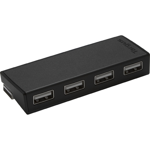 Hub USB Targus, 4 Puertos, USB2.0, Compatible Win y Mac, Negro