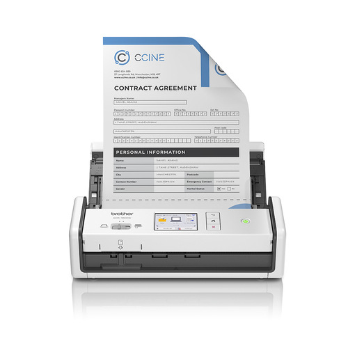 Escaner Brother ADS-1800W Resolución 600 x 600 dpi, Escáner a Color, Blanco