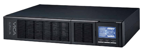 No Break Vica Alpha 2K 2 kVA / 2000 W, Entrada 145 V, 8 Salidas AC, Negro