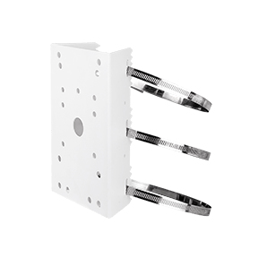 Vivotek AM-314 -soporte para Montaje en Poste de Ca?maras y Gabinetes para Exterior, Fabricado en Acero y de Color Blanco