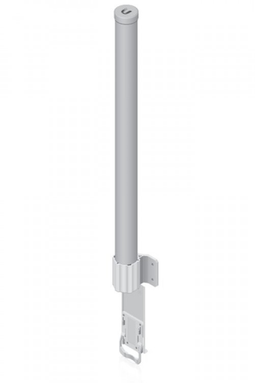 Antena de Red Ubiquiti AMO-5G13, Cobertura 360°, Doble Polaridad Mimo 2x2, Frecuencia 5 GHz (5.45-5.85 Ghz) 13 Dbi, Color Blanco