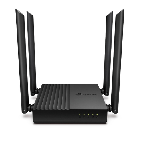 Ruteador Inalámbrico TP-Link Archer C64 4 Ant., Wi-fi 5 (802.11ac), 4 RJ-45, 1200 Mbit/s, Negro