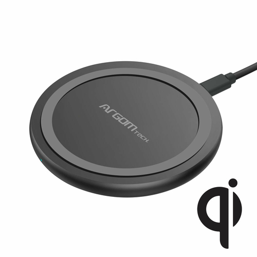 Cargador Argomtech ARG-AC-0131BK 9 V, Smartphone, Interior, Carga Rápida, 15 W, Negro