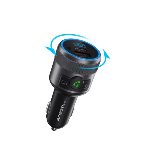 Cargador Argomtech ARG-AC-0343BK 12 - 24 V, Universal, Interior, 1USB-C, Carga Rápida, Negro