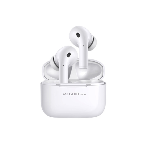 Audífonos Argomtech ARG-HS-5070PK Intra Auditivo, True Wireless Stereo (tws), Bluetooth, Blanco