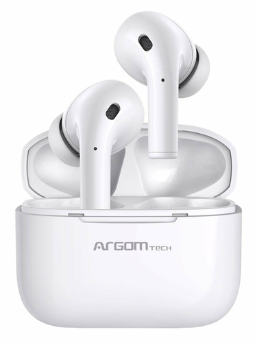 Audífonos Argomtech Skeipods E71 Intra Auditivo, True Wireless Stereo (tws), USB, Bluetooth, Blanco