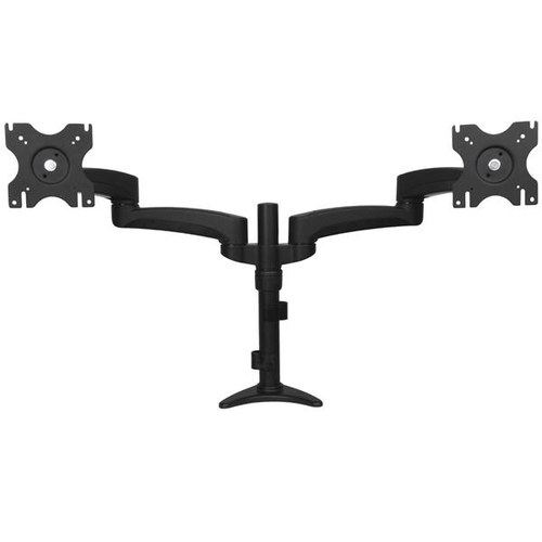Soportes de Pantalla Startech.com Soporte con Brazos Articulados para Dos Monitores Color Negro, Material Plástico, Acero