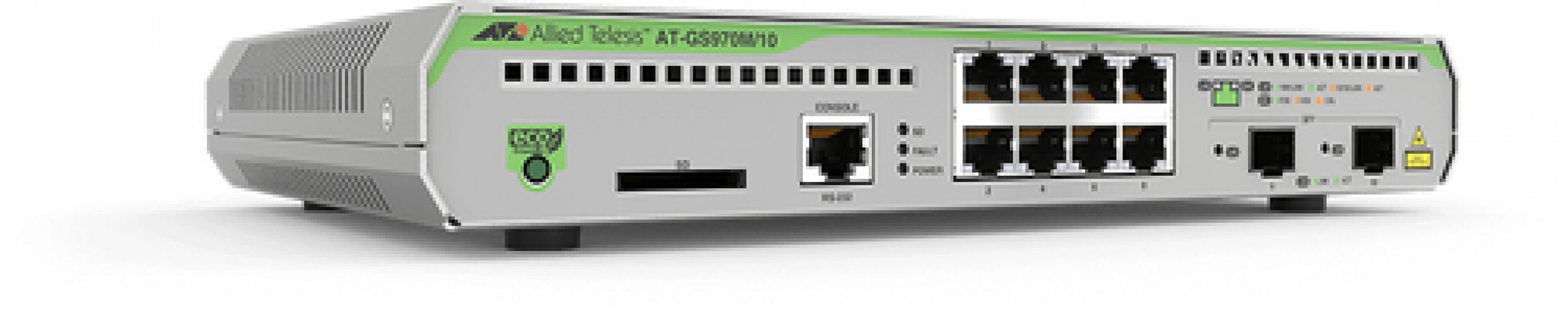 Switch Allied Telesis GS970M/10 Gestionado, L3, RJ-45 8, Gigabit Ethernet (10/100/1000), Gris