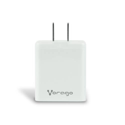 Cargador Vorago AU-350-WH, 5V, 3a, 9V, 1xusb 2.0, 1xusb Tipo C, Carga Rapida 20W, Blanco