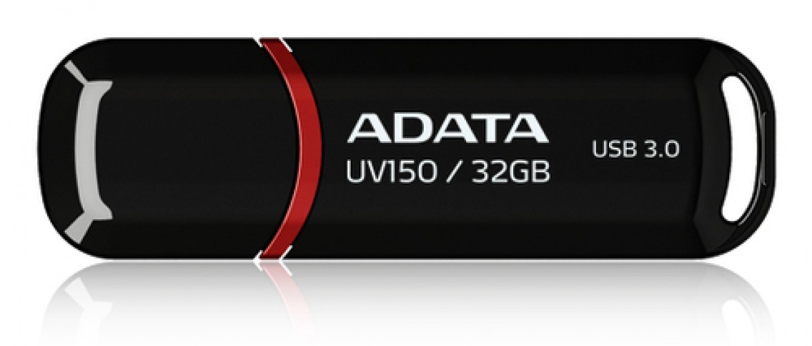 Memoria Adata USB 3.0 UV150, 32GB, Color Negra (AUV150-32G-RBK)