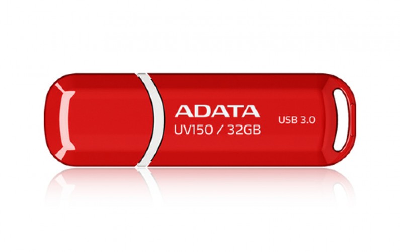 Memoria Adata USB 3.0 UV150, 32GB, Color Roja (AUV150-32G-RRD)
