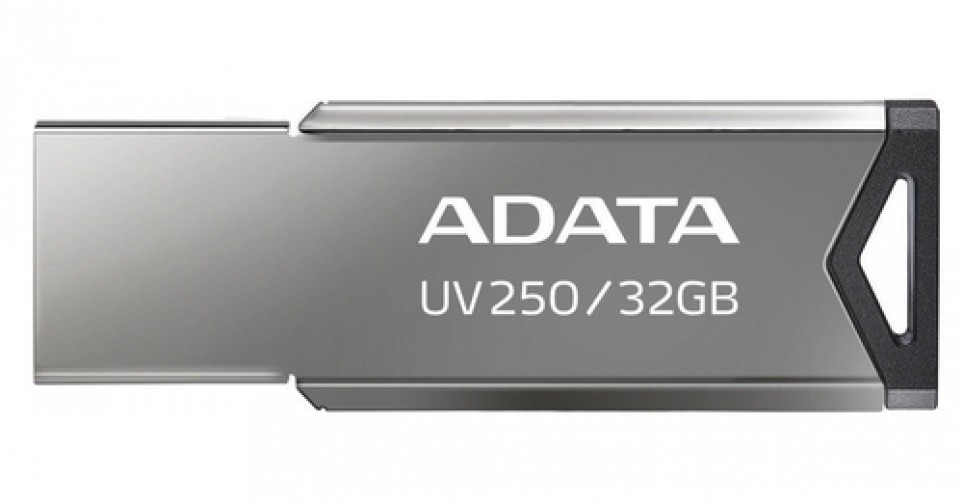 Memoria USB Adata UV250 32GB, Metalica, Color Plata