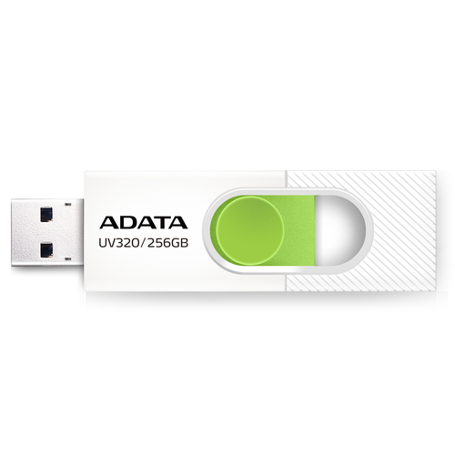Memoria USB Adata UV320 256 GB USB Tipo A, 3.2 Gen 1 (3.1 Gen 1), Color Verde, Blanco