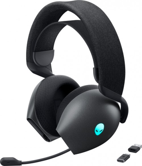 Audífonos Alienware AW725H Diadema, Inalámbrico y Alámbrico, 3.5 mm, USB, Bluetooth, Negro