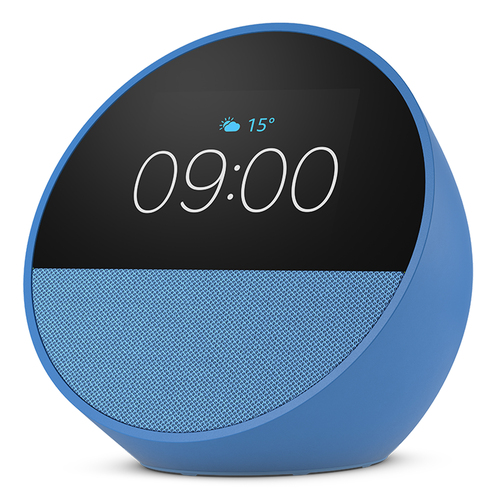 Asistente Virtual Amazon Echo Spot Alexa, Inalámbrico, WiFi, Bt, Azul
