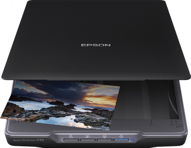 Escaner Epson Perfection V39 II Resolucion 4800 x 4800 dpi, Escaner a Color, USB, Negro