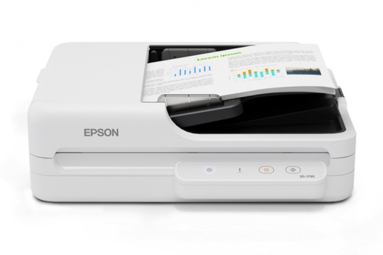Escaner Epson DS-1730 Resolución 1200 x 1200 dpi, USB, Negro, Blanco