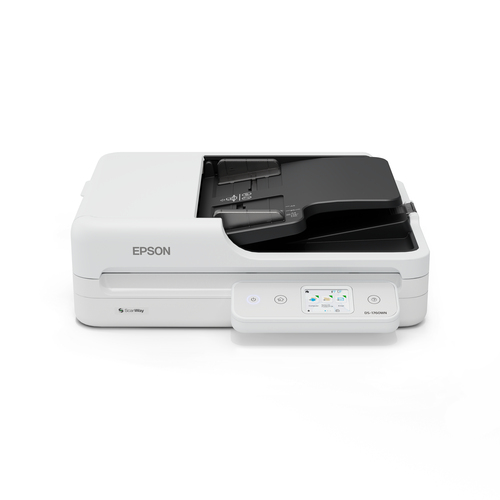 Escaner Epson Workforce DS-1760WN Network Flatbed Resolución 1200 x 1200 dpi, Escáner a Color, Negro, Blanco