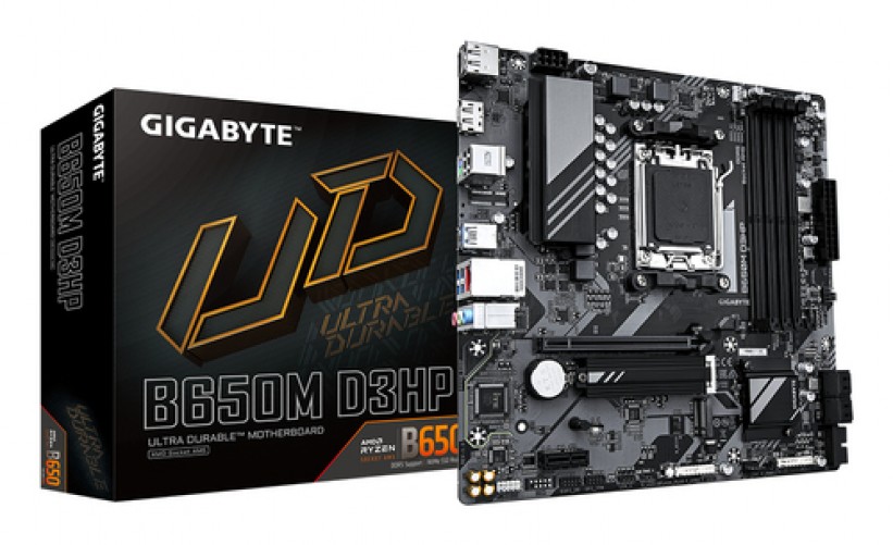 Tarjeta Madre Gigabyte B650M D3HP, S-AM5, AMD B650, HDMI, 192GB DDR5, Micro-ATX