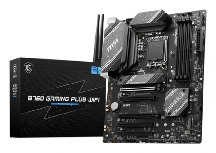 Tarjeta Madre MSI B760 Gaming Plus WiFi, Socket 1700, 4x DDR5 6800MHz, 2x M.2, 1x HDMI, ATX