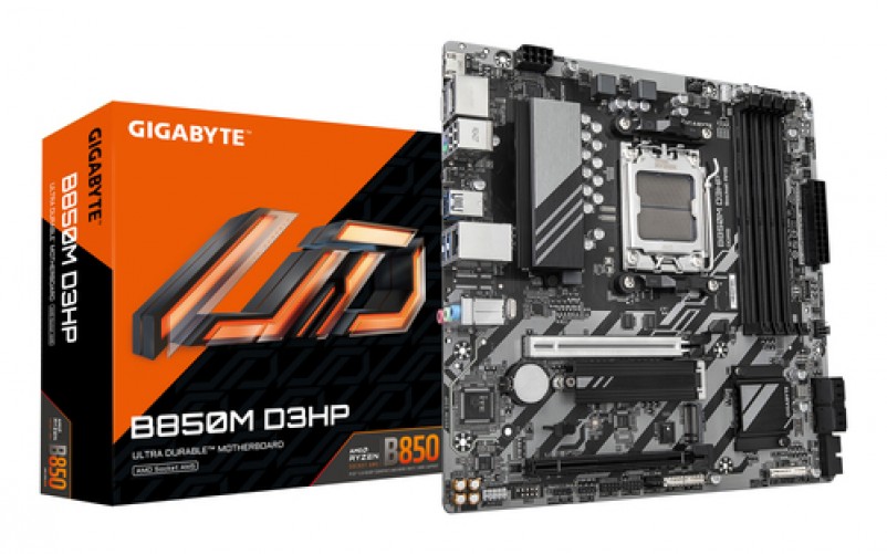 Tarjeta Madre Gigabyte B850M D3HP, Socket AM5, 4 DDR5-SDRAM
