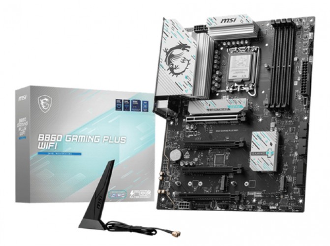 Tarjeta Madre MSI B860 Gaming Plus WiFi, Lga 1851, 4 DDR5-SDRAM, ATX, WiFi, 256GB