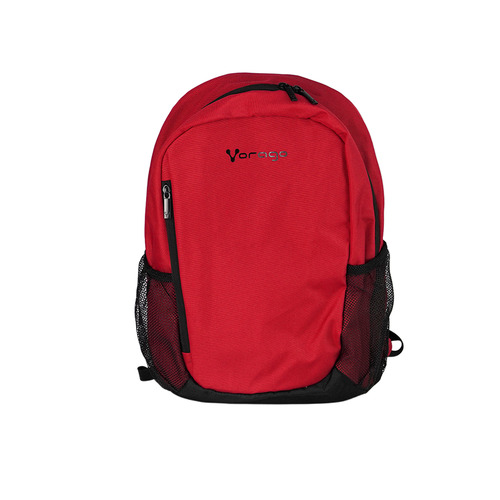 Mochila Vorago BP-150-MA Bolsa Delantera, Bolsa Lateral, 2 Compartimentos, Tamaño Max de Pantalla 15.6", Tereftalato de Polietileno Reciclado (rpet), Poliestireno (ps), Color Rojo