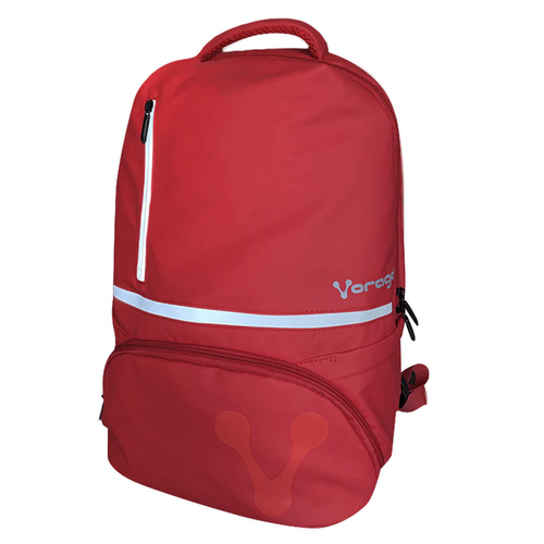 Mochila Vorago BP-200 Bolsa Delantera, 3 Compartimentos, Tamaño Max de Pantalla 15.6", Poliéster, Color Gris, Rojo