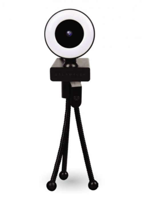 Camara Web Balam Rush Stelar CW750, 1080FHD, USB, Microfono, Luz LED, Negro