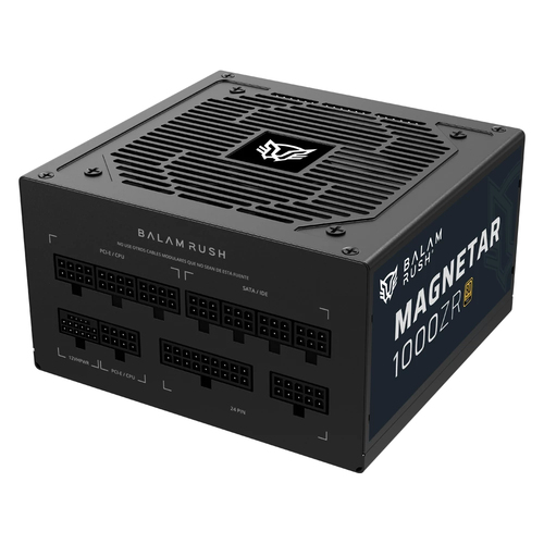 Fuente de Poder Balam Rush Magnetar 1000ZR 1000W, ATX 3.0, 80 Plus Gold, Fully-modular
