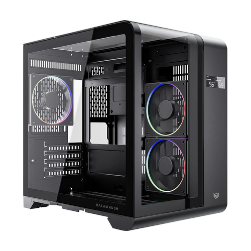 Gabinete Balam Rush Thank Expert Curve 6400, Mini-tower, Micro-ATX/mini-itx, 3x Ventiladores, Negro