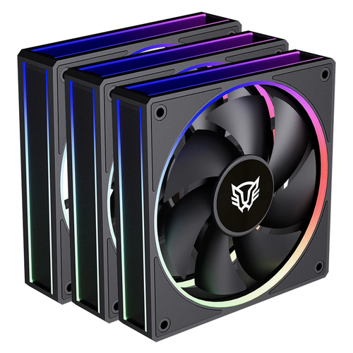 Ventilador Balam Rush Eolox Bora EXB85 12 cm, 1600 rpm, LED ámbar, Verde, Rojo, Azul, Negro