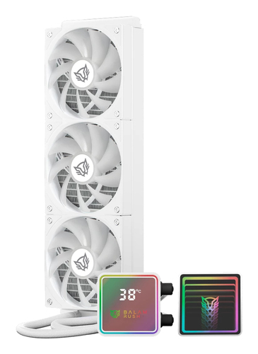 Enfriamiento Liquido_ Balam Rush BR-944076 3 x 12 cm, 1800 rpm, Blanco