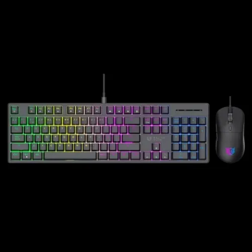 Kit Teclado y Mouse Balam Rush Fusion Vanguard CKG690 RGB, Alambrico, USB, Negro