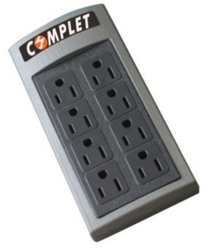 Multicontactos Complet con Supresor de Tension, 720W, 8 Contactos