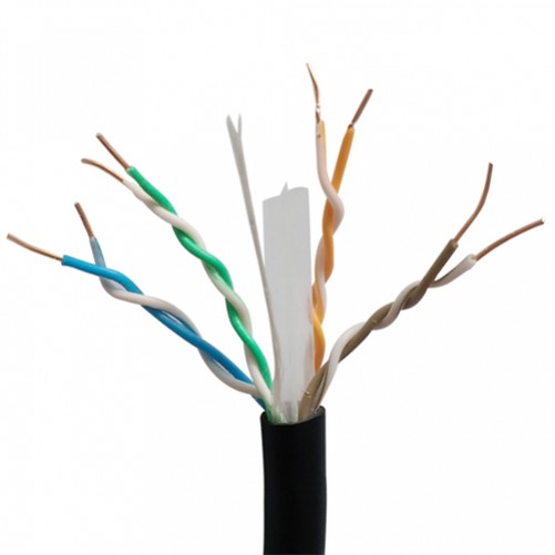 Bobina de Cable X-case UTP 6, 100 Metros, Coductor 0.50mm, Calibre 24 Awg, Negro