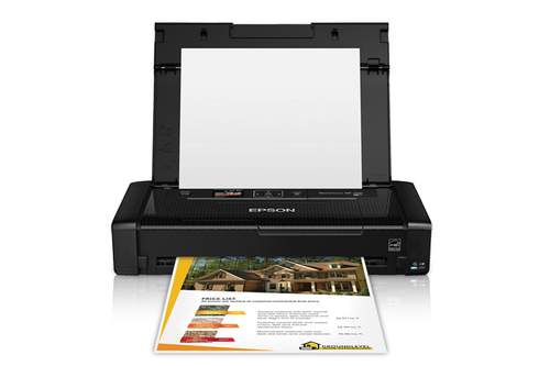 Impresora Inyeccion de Tinta Epson Workforce WF-100 7 ppm, Resolucion Maxima 760 x 1440 dpi, Impresion Maxima A4, USB 2.0, LAN Inalambrica, WiFi