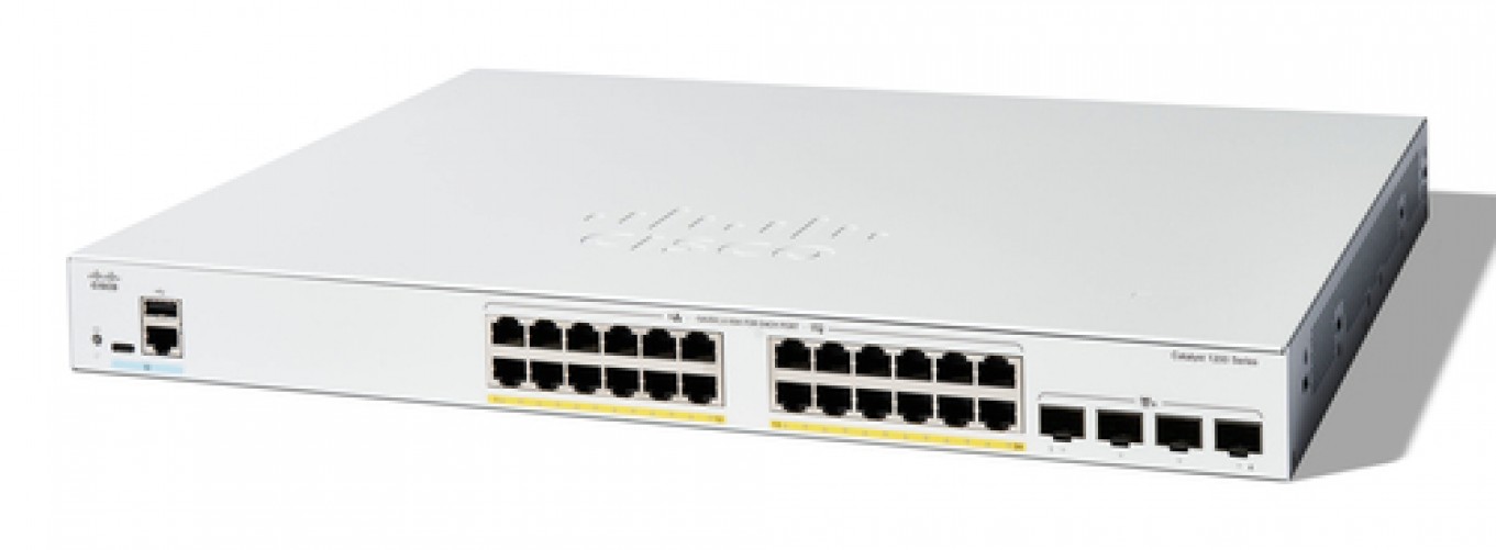 Switch Cisco C1200-24FP-4X Gestionado, L2/L3, RJ-45 24, Gigabit Ethernet (10/100/1000), Blanco