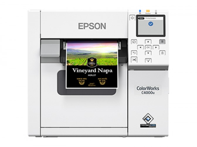 Impresora de Etiquetas Epson Colorworks CW-C4000 Inyección de Tinta, Ethernet, USB