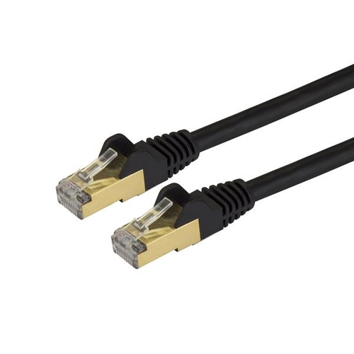 Patchcord Startech.com Cat6A, 0.9 m, S/UTP (STP), Negro