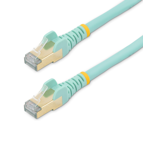 Patchcord Startech.com Cat6A, 2.133 m, Turquesa