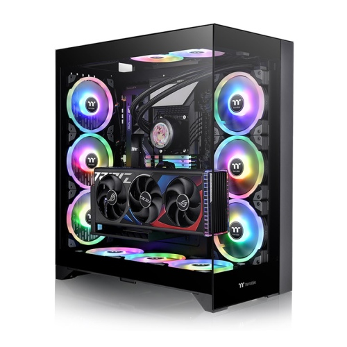 Gabinete Thermaltake Cte E600 Mx, Midi-tower, Ventana Lateral/frontal, sin Fuente, Negro