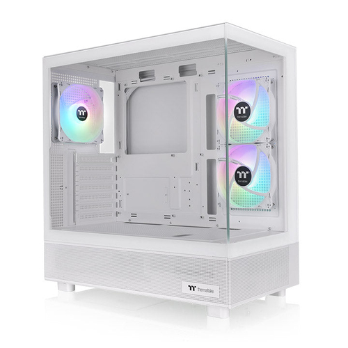 Gabinete Thermaltake View 270 Tg Argb Snow, Mid Tower, Ventana Lateral /frontal, 3x Vent, Blanco