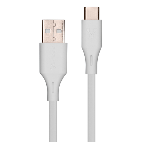 Cable USB Vorago Tipo A a Tipo-c, 1 Metro, Carga Rapida, Blanco