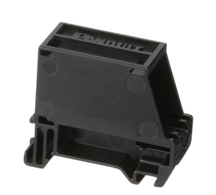 Adaptador de 1 Puerto, para Conectores Tipo Mini-com, Blindado, Montaje en Riel Din Esta?ndar de 35mm, Color Negro