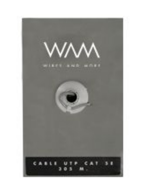 Bobina Wam CAT5E-GRIS Cat5e, 305 m, U/UTP (UTP), Gris