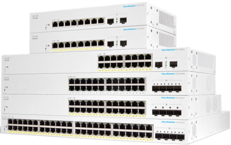 CBS220 Smart 48-port Ge PoE 4X1G SFP