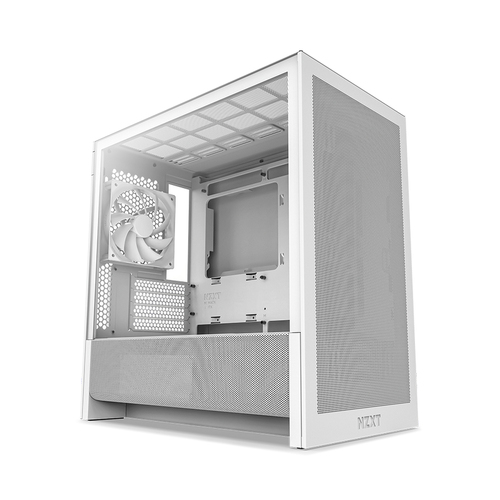 Gabinete Nzxt H3 Flow Midi Tower, Micro-ATX, Mini-itx, Vent. 1x120 mm, Blanco